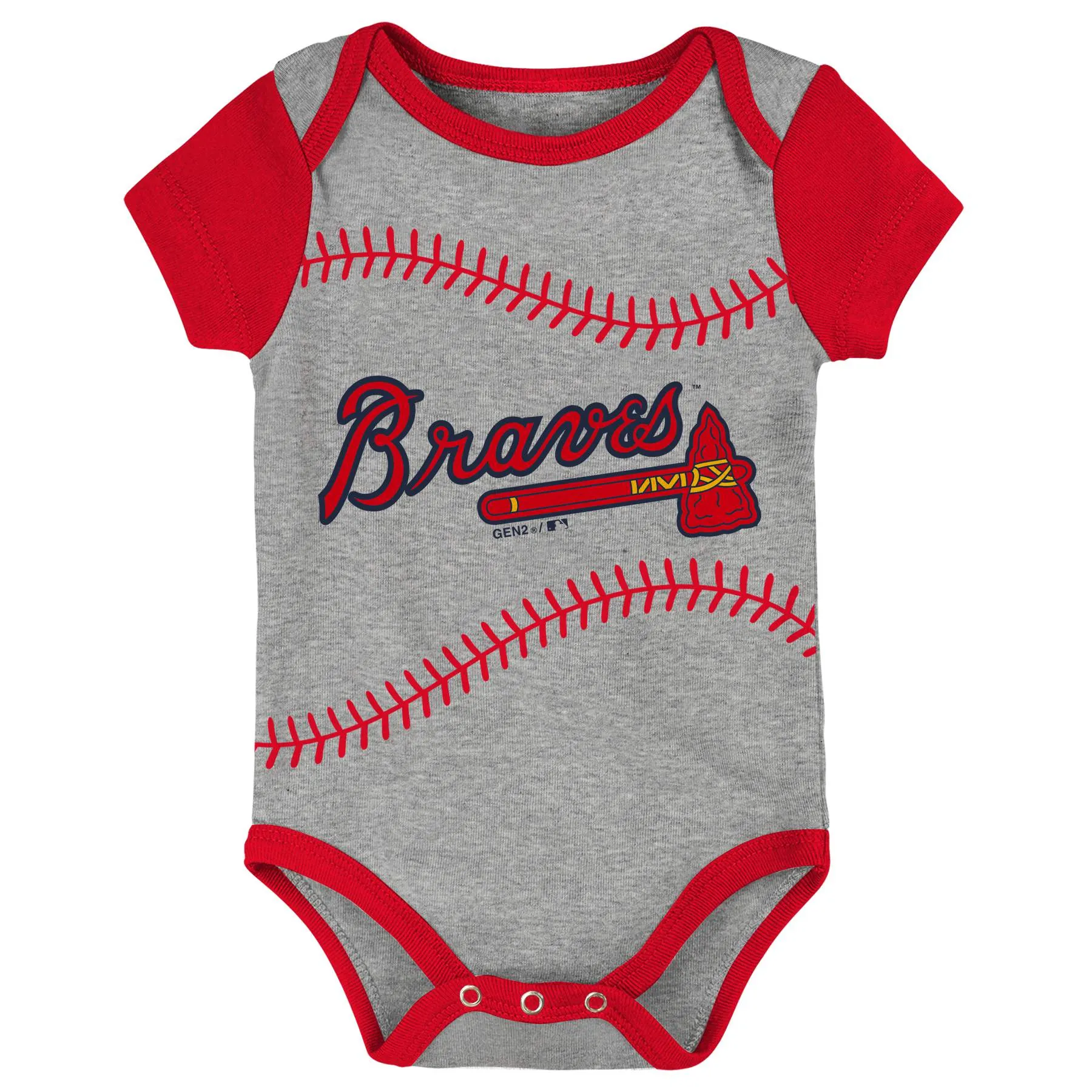 Braves Baseball Bodysuit Set