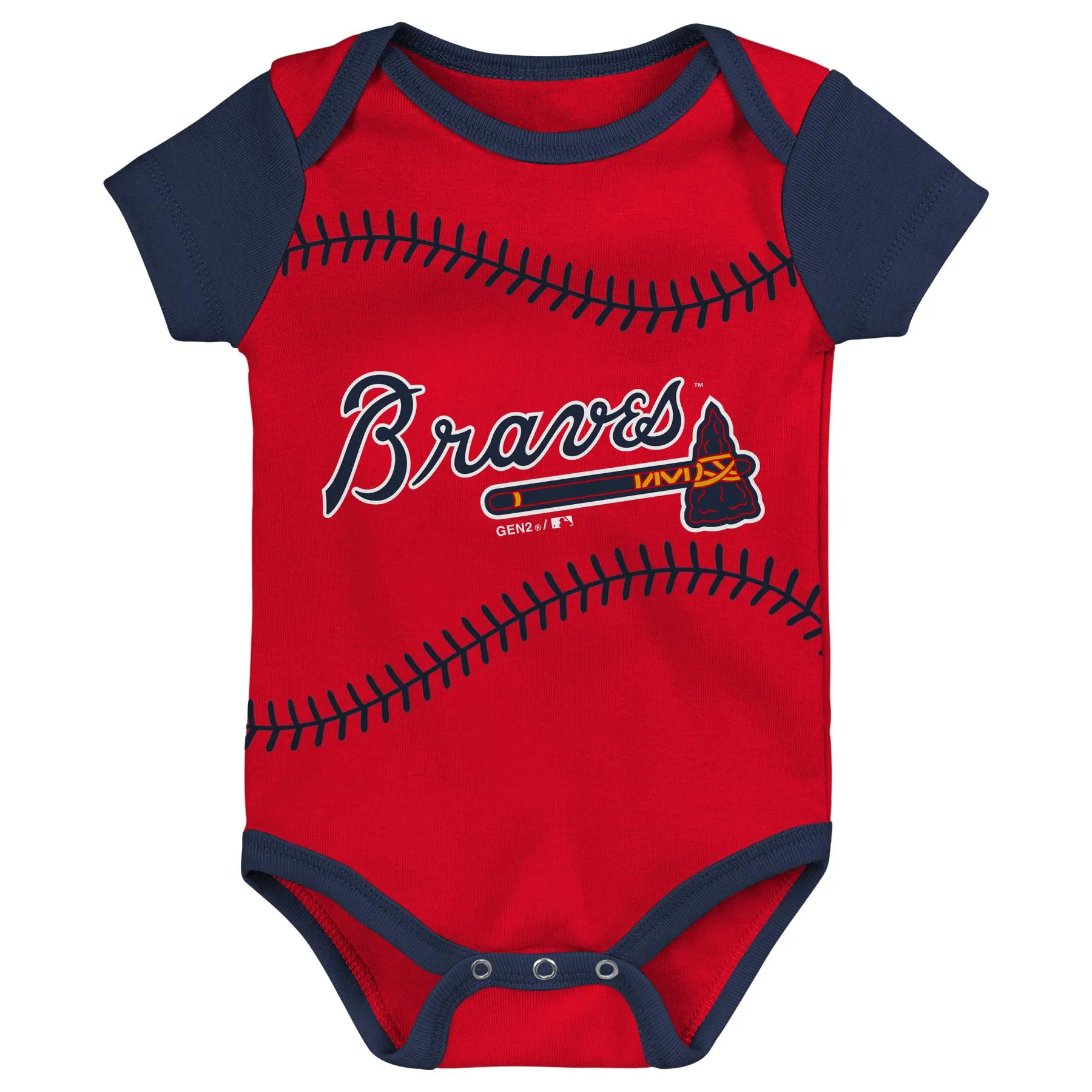 Braves Baseball Bodysuit Set