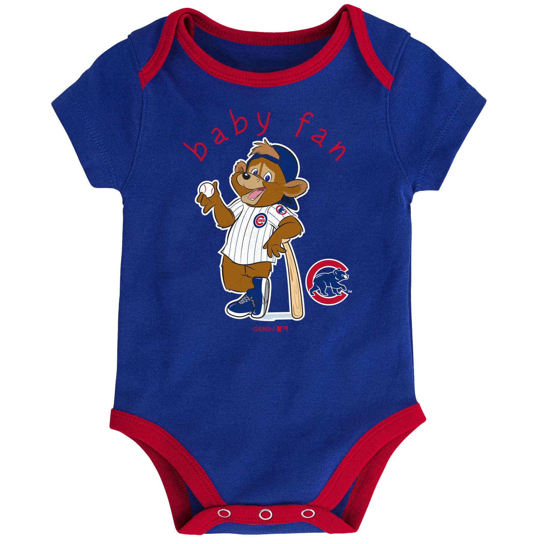 Cubs Baby Fan Mascot Creeper Set