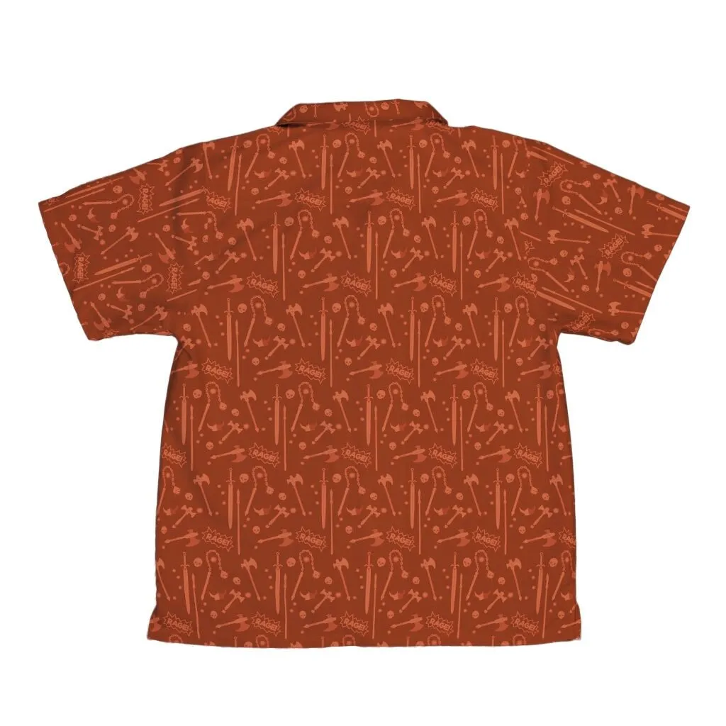 Dnd Barbarian Class Youth Hawaiian Shirt