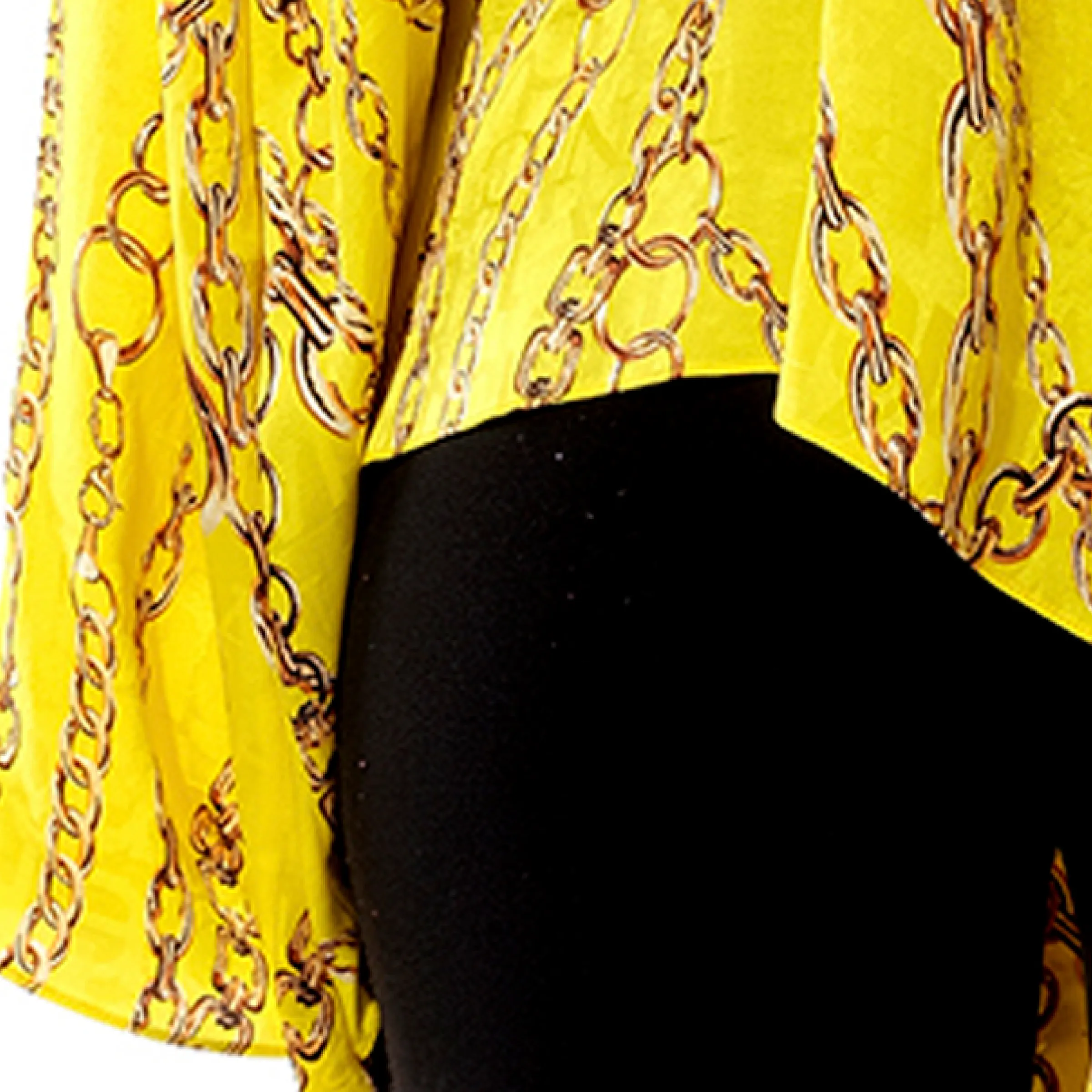 Draped Vareuse Top in Yellow