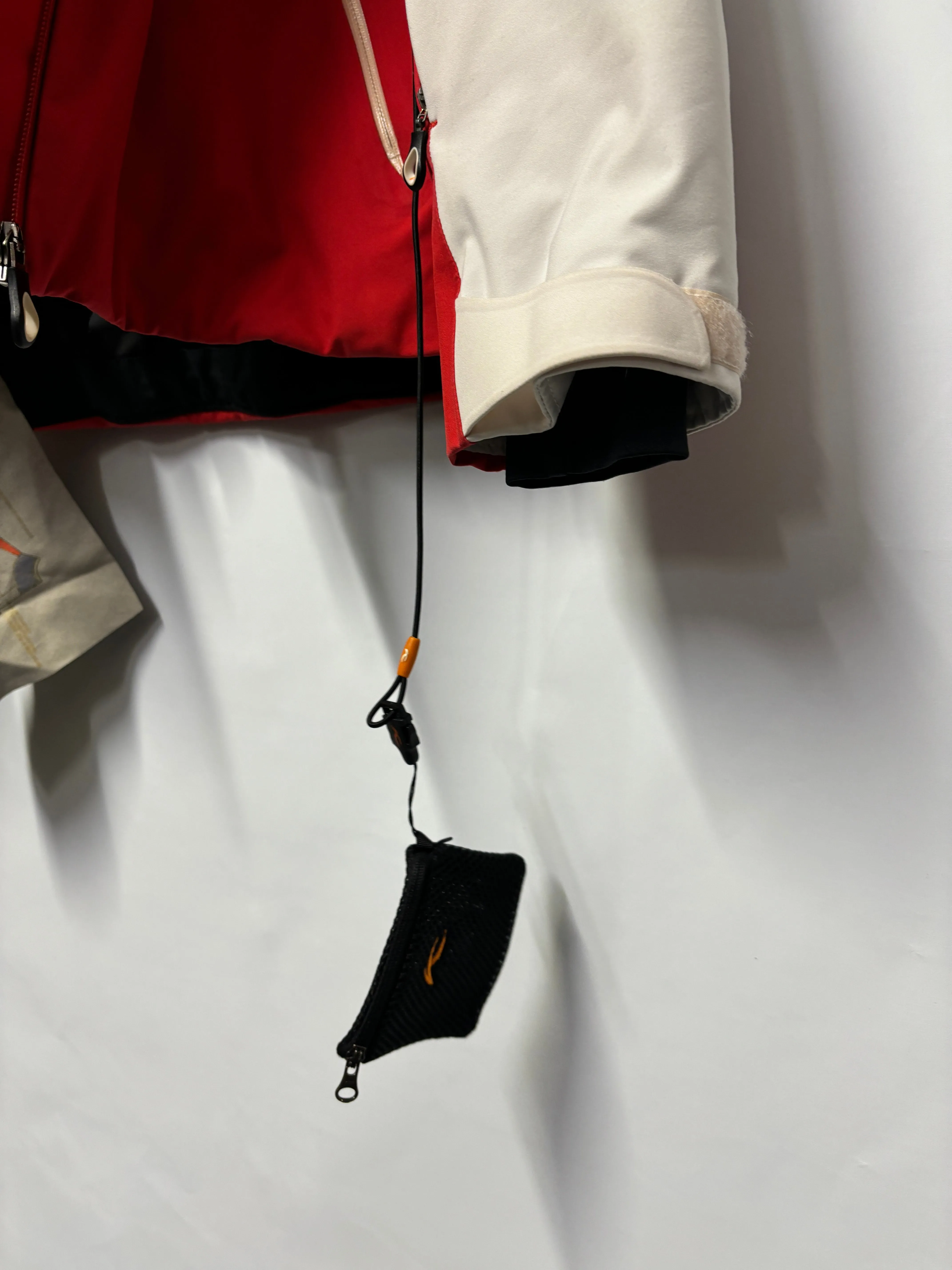 KJUS Red and White Primaloft/ Dermizax EV Ski Jacket 38/ Medium