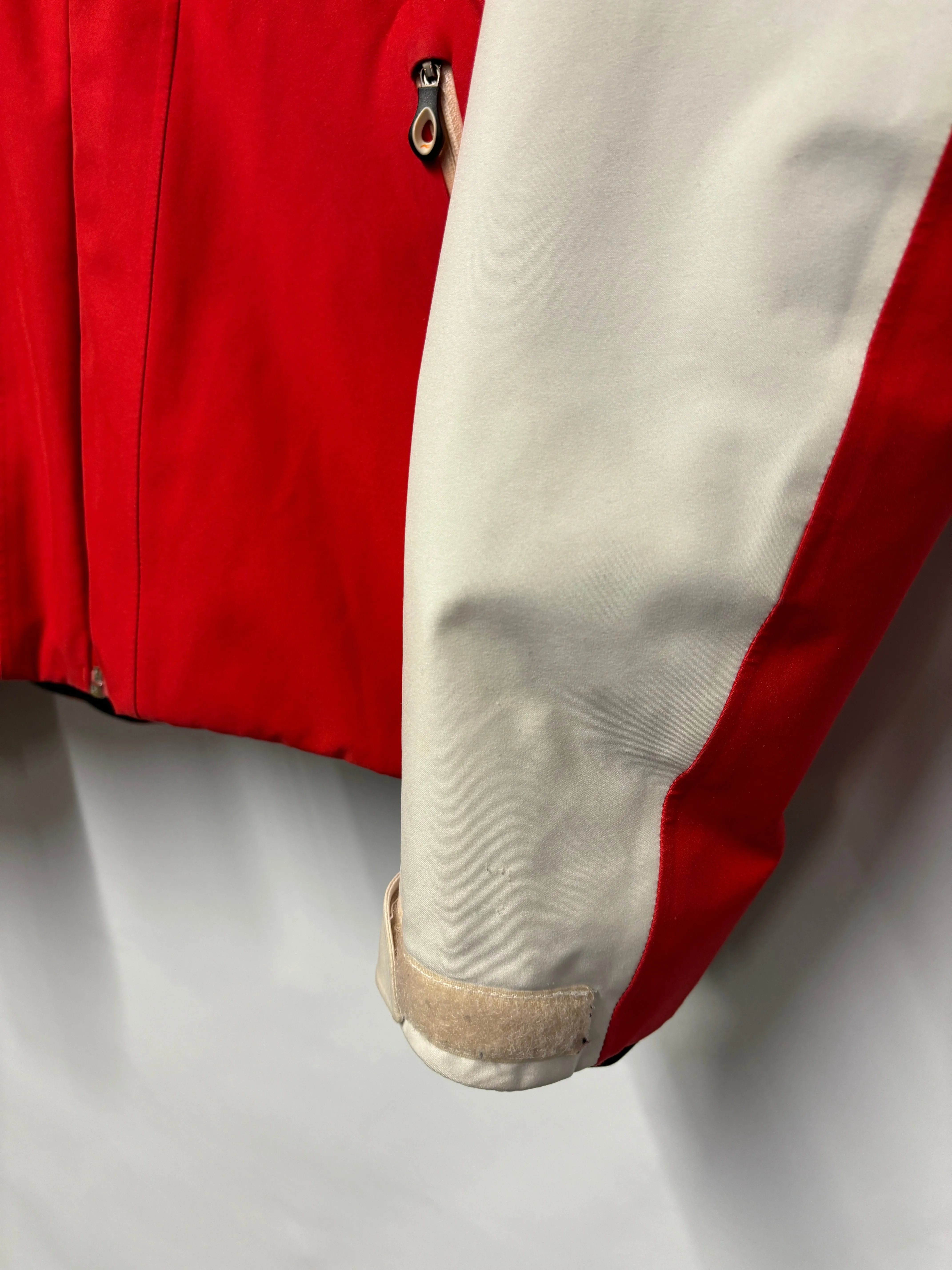 KJUS Red and White Primaloft/ Dermizax EV Ski Jacket 38/ Medium