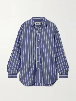 Nolan striped cotton-poplin shirt