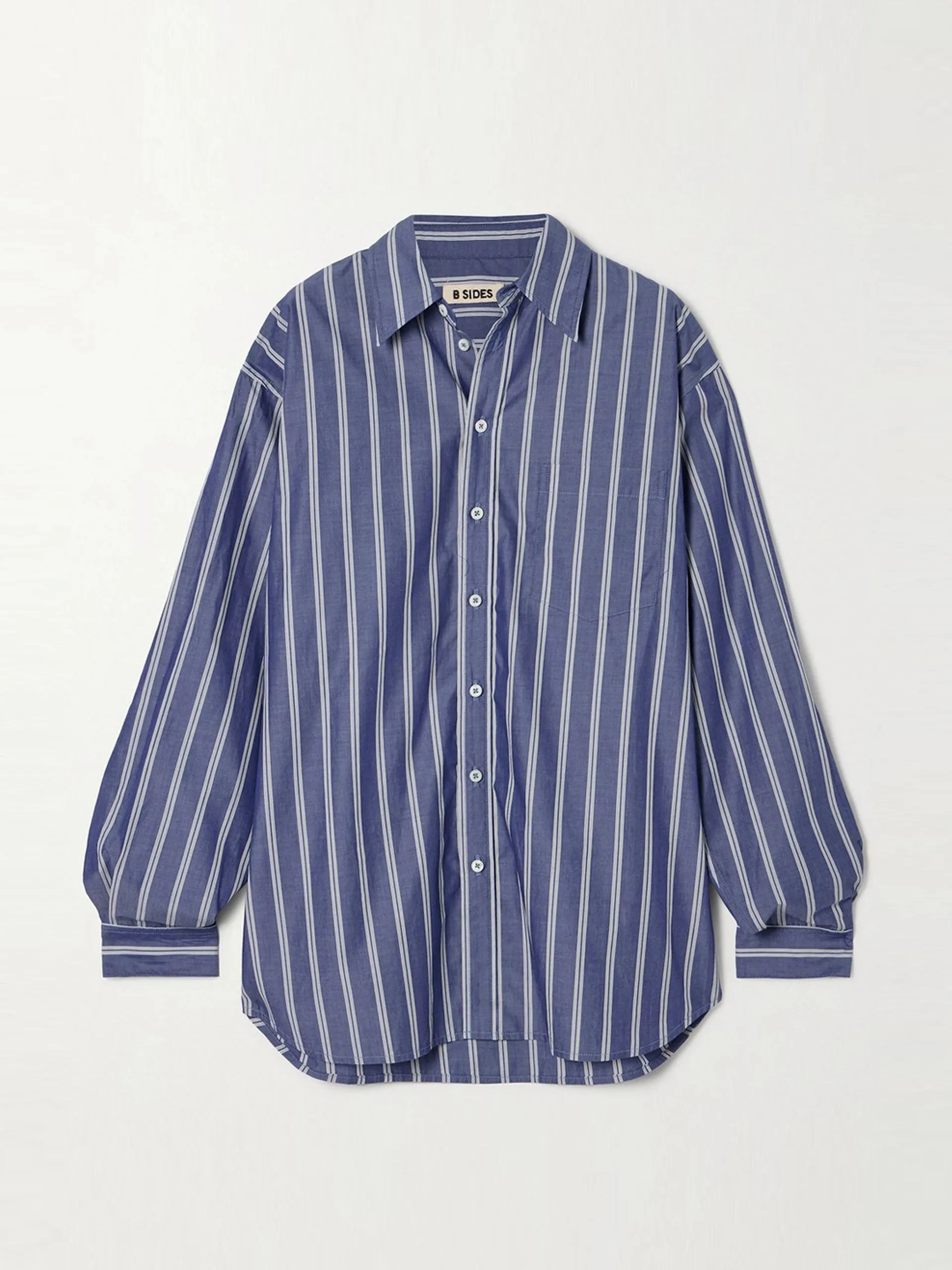 Nolan striped cotton-poplin shirt