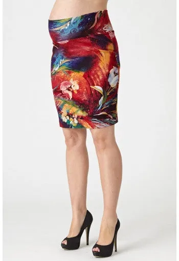 Printed Ponti Skirt
