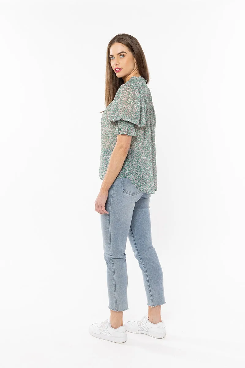 Seeking Lola - Celeste V Neck Top - Summer Fun