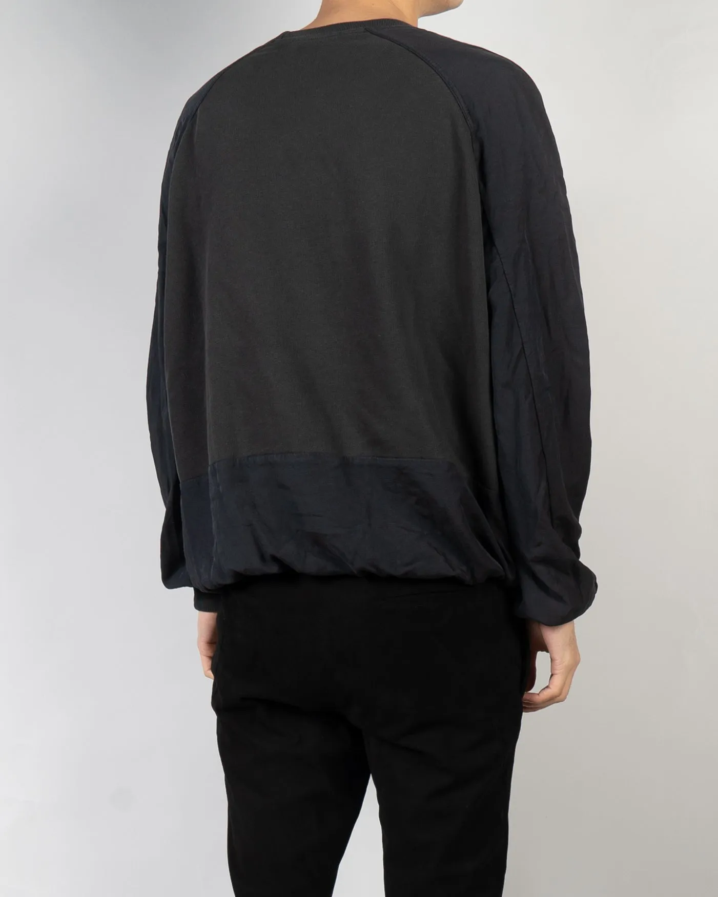 SS15 Washed Grey Perth & Viscose Sweatshirt