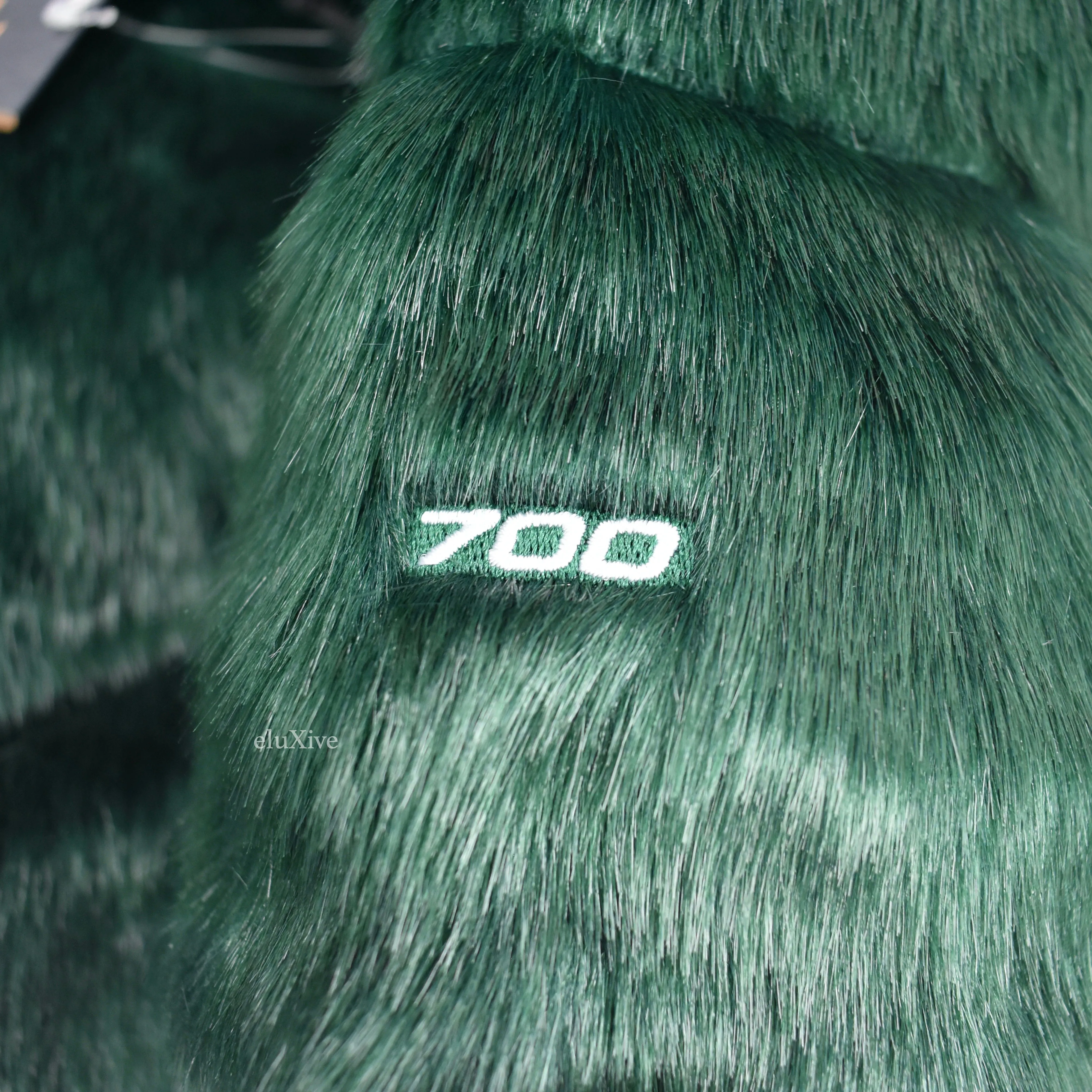 Supreme x The North Face - Green Faux Fur Nuptse Jacket