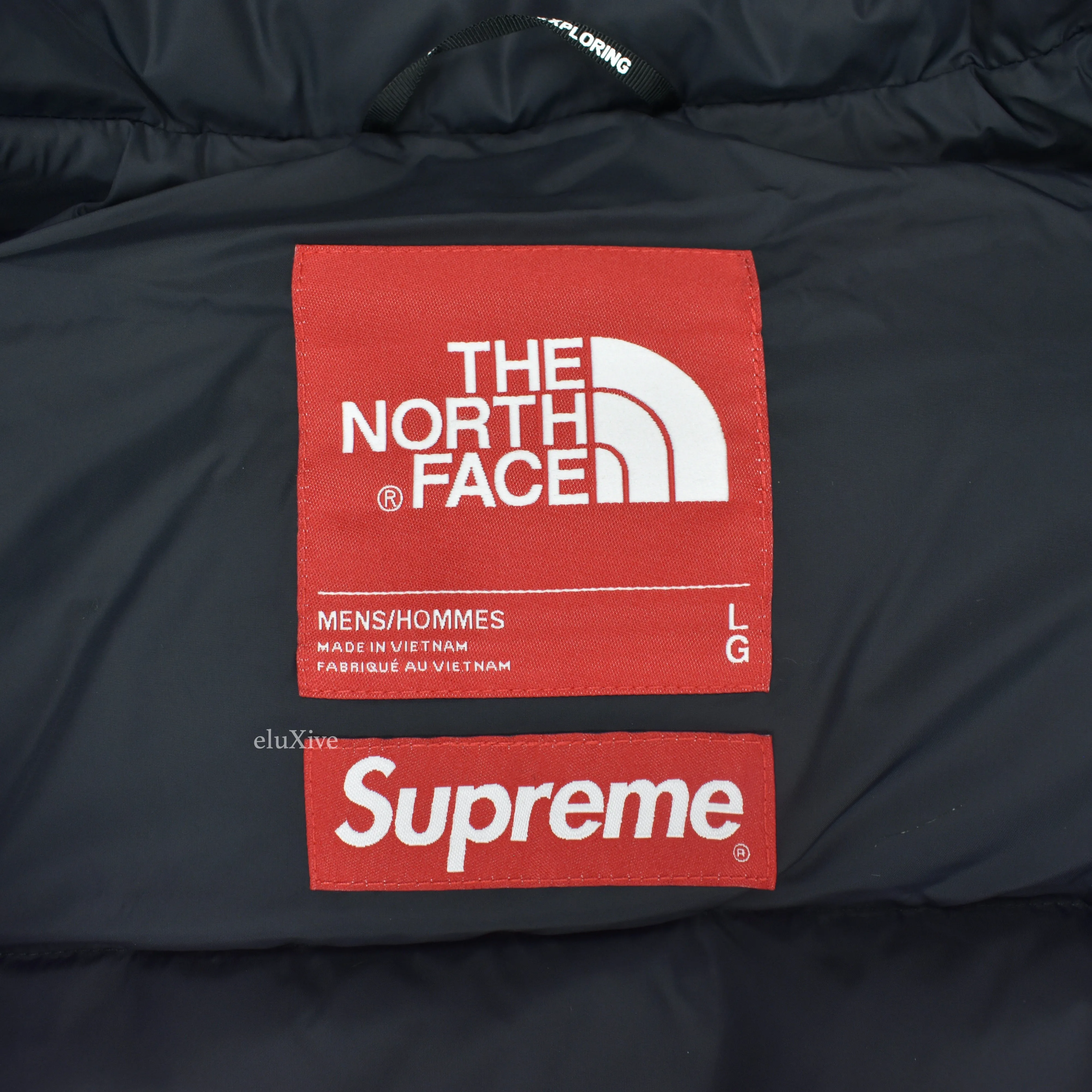 Supreme x The North Face - Green Faux Fur Nuptse Jacket
