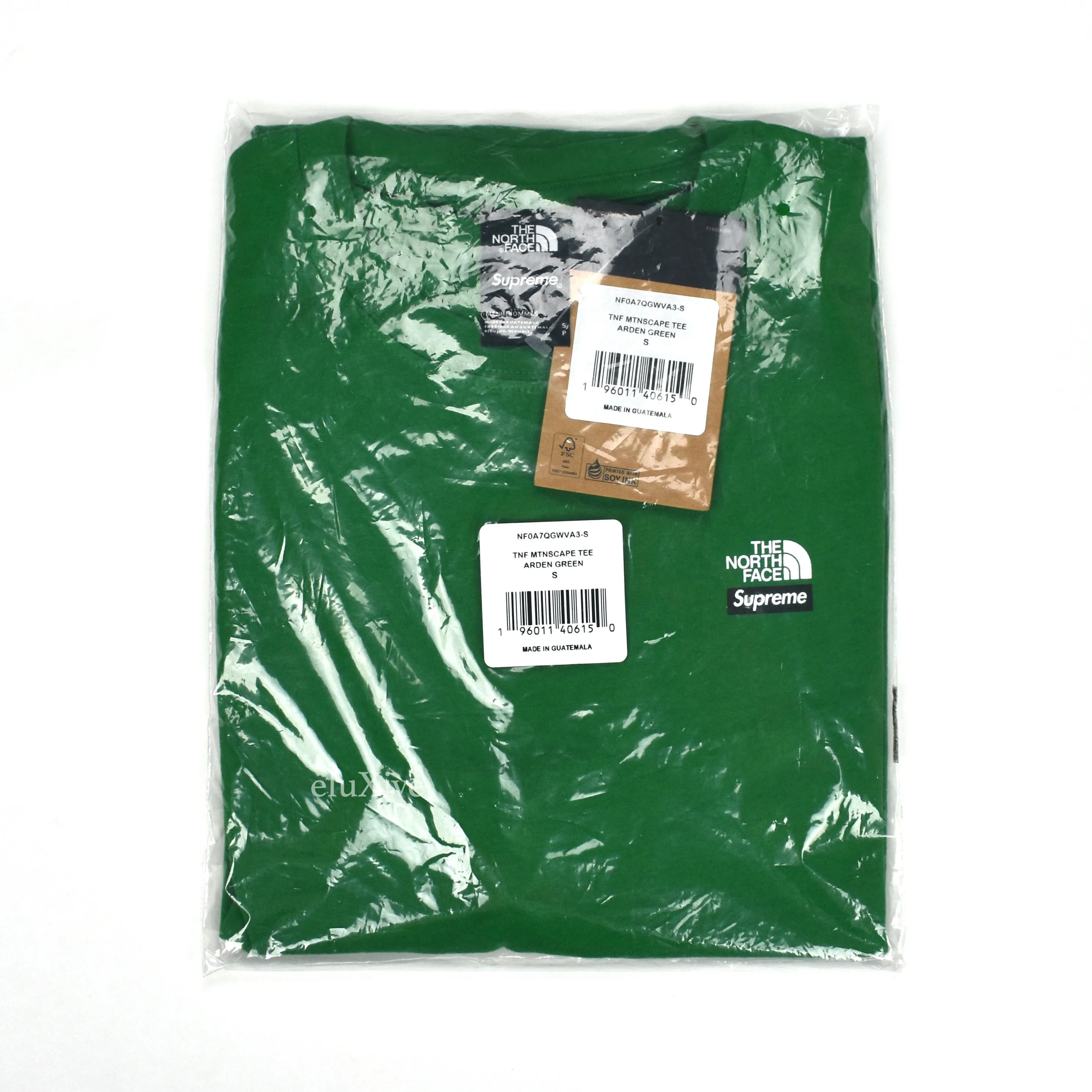 Supreme x The North Face - Green Mountains Logo T-Shirt