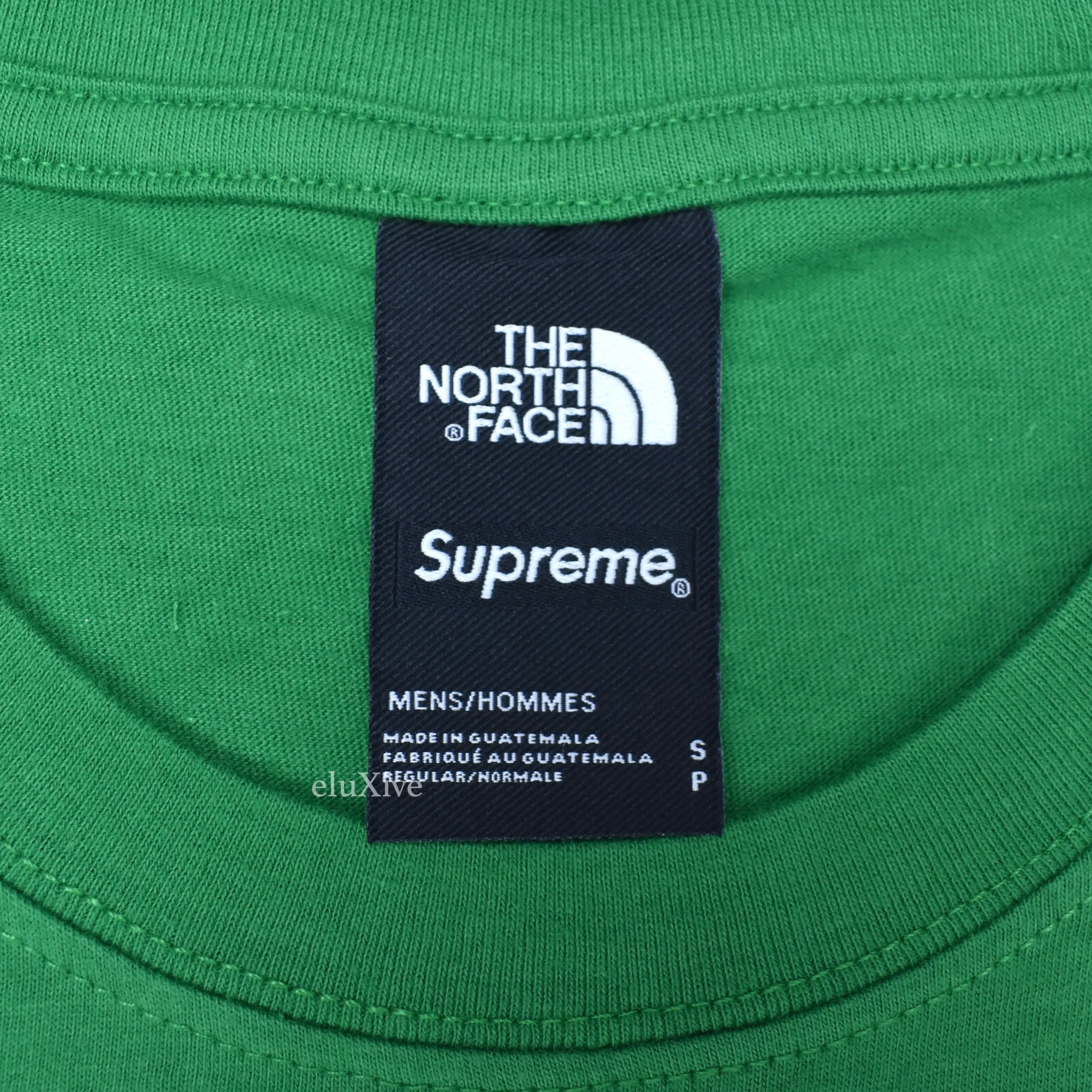 Supreme x The North Face - Green Mountains Logo T-Shirt
