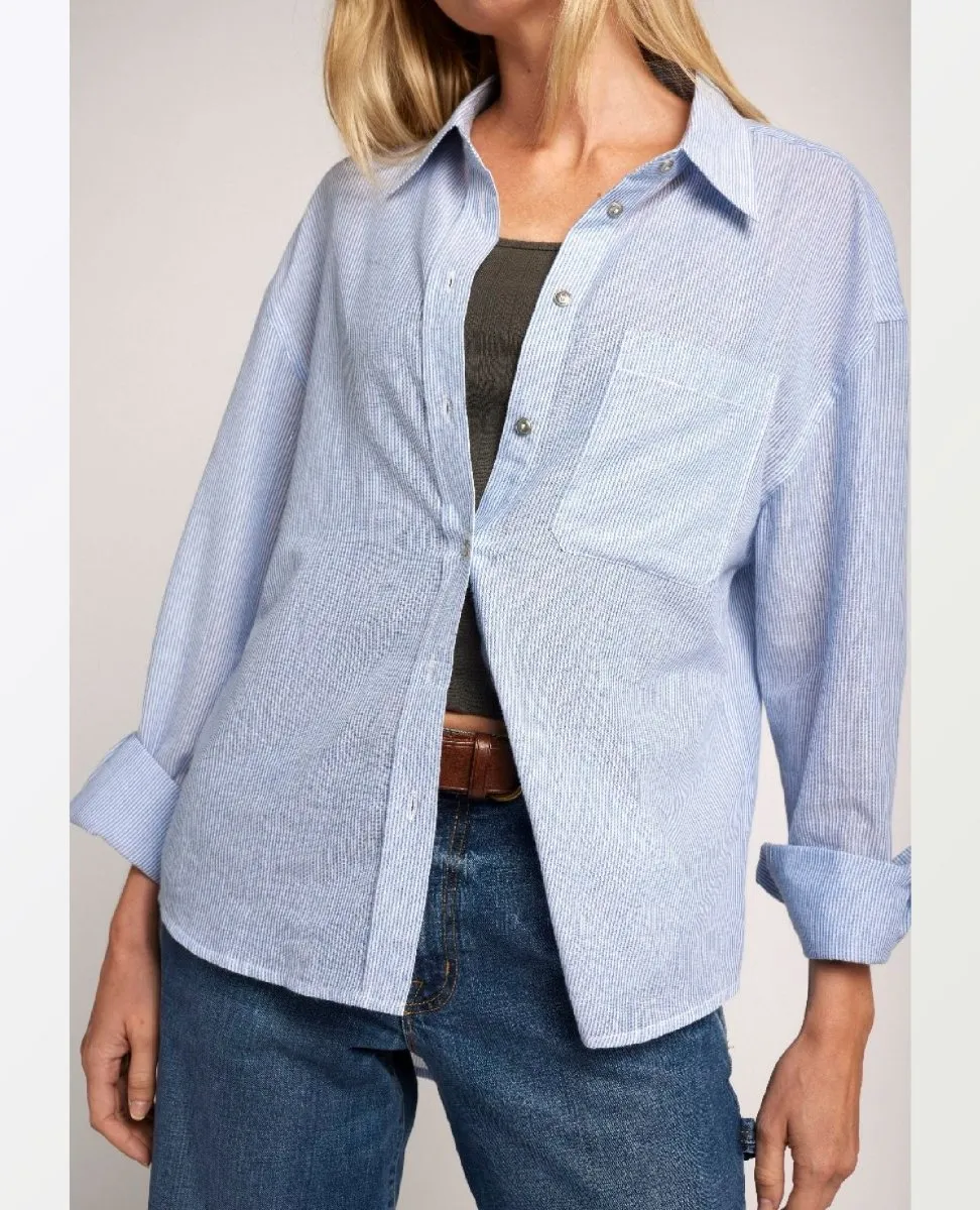 The Candid Lurex Baby Stripe Shirt