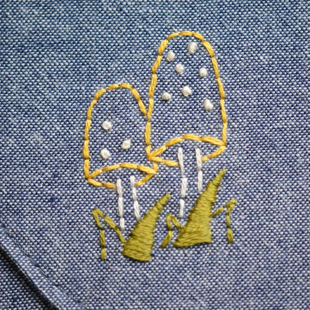 Woodland Fox Embroidery Pocket Pattern