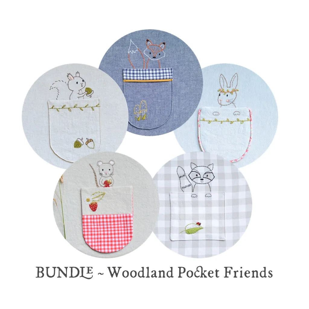 Woodland Fox Embroidery Pocket Pattern
